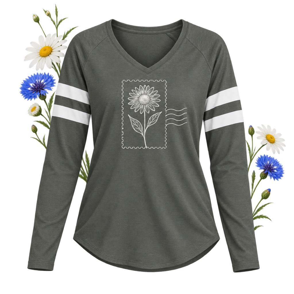 Sport-Tek LST6043 with long sleeves and a V-neckline