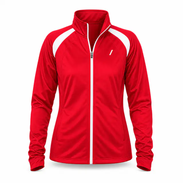 Sport-Tek LST90 Women's Tricot Track Jacket — 100% polyester tricot, mock neck, slim fit