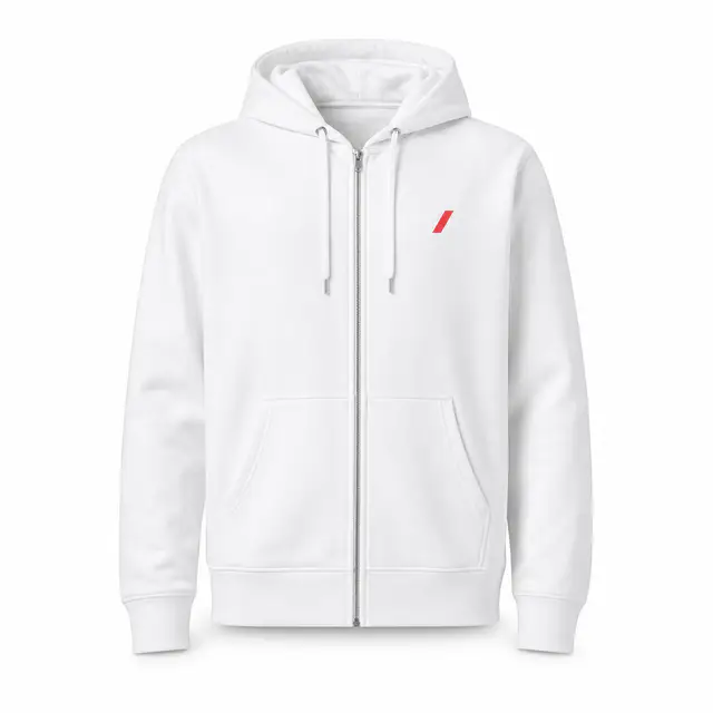 Stanley/Stella SASU005 Cultivator 2.0 full-zip hoodie — 350 GSM organic cotton-recycled polyester fleece