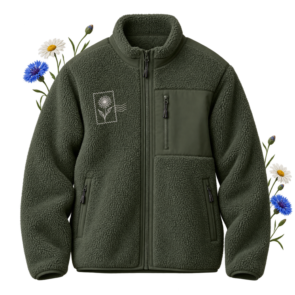 Stanley/Stella STJU248 Brooker sherpa jacket — relaxed fit, 450 GSM fabric
