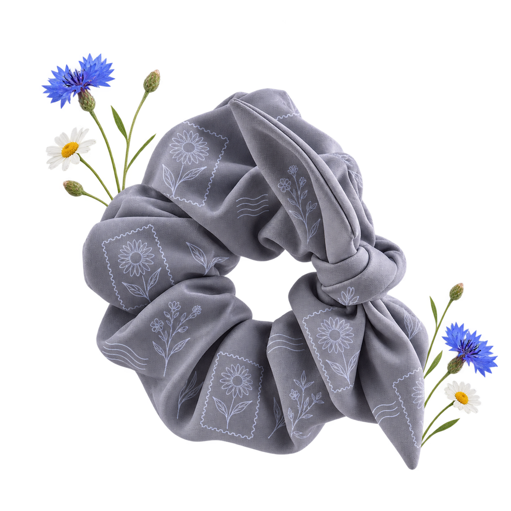 Sublicolor 652 All-Over Print Scrunchie, a gathered fabric accessory for tying hair