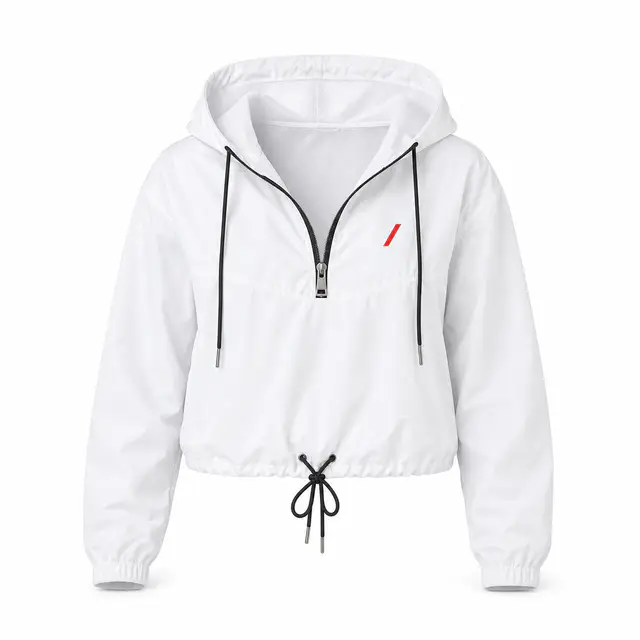 Sublicolor 915 Women's Cropped Windbreaker — polyester, long sleeves, cropped length