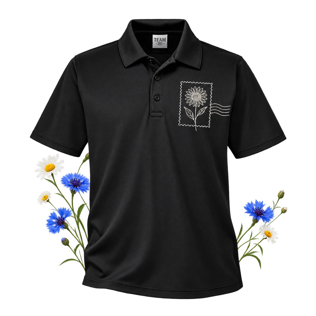 Team 365 TT51 Zone Performance Polo — 100% polyester interlock and a three-button placket