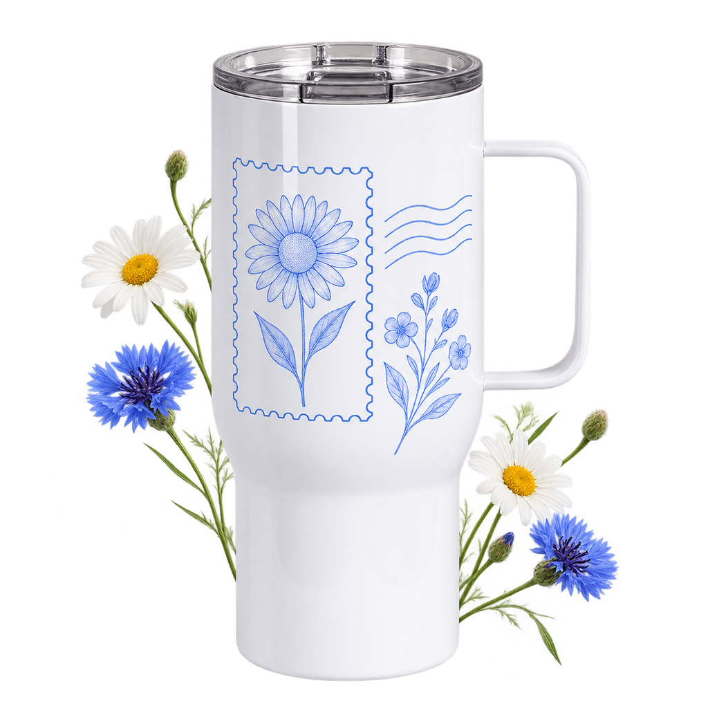 Stainless Steel Travel Mug with Handle 25oz, a mug for serving drinks