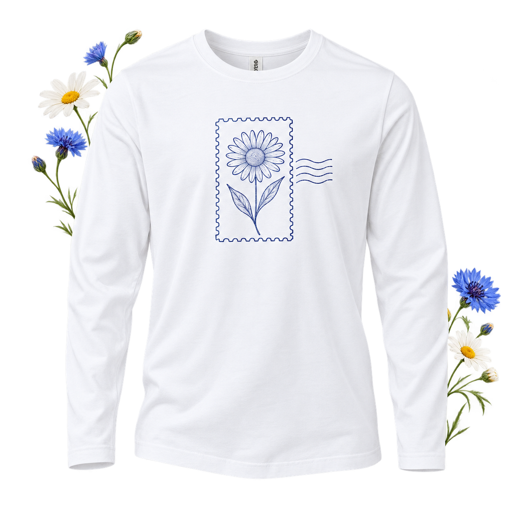 Tultex 591 adult unisex long-sleeve tee — crew neckline, side-seamed construction and 4.3 oz fabric