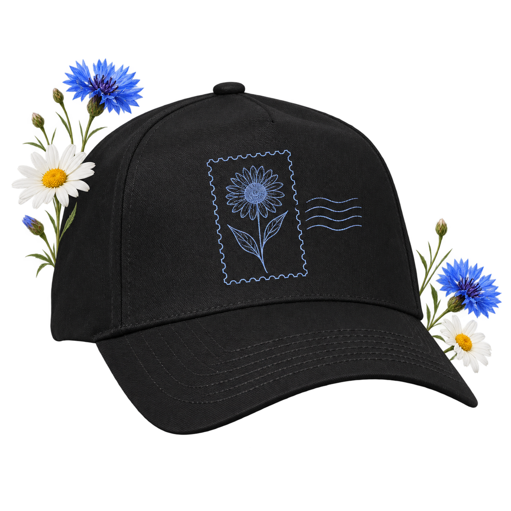 Valucap 8869 with a structured, mid-profile and 5-panel crown and pre-curved brim
