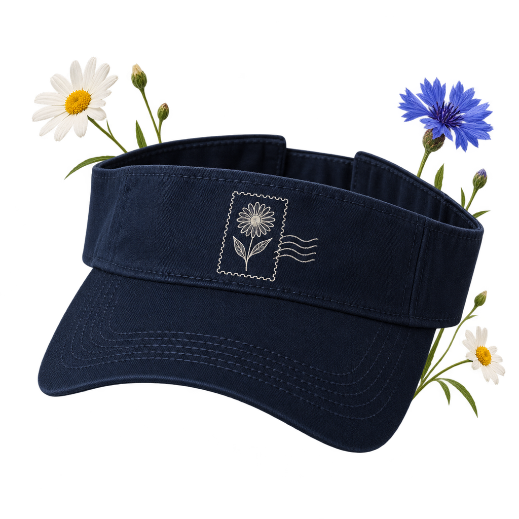 Valucap VC500 Bio-Washed Visor with a pre-curved bill and hook-and-loop closure