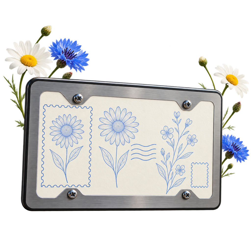 Vanity Plate, a plate-shaped surface for a decorative design