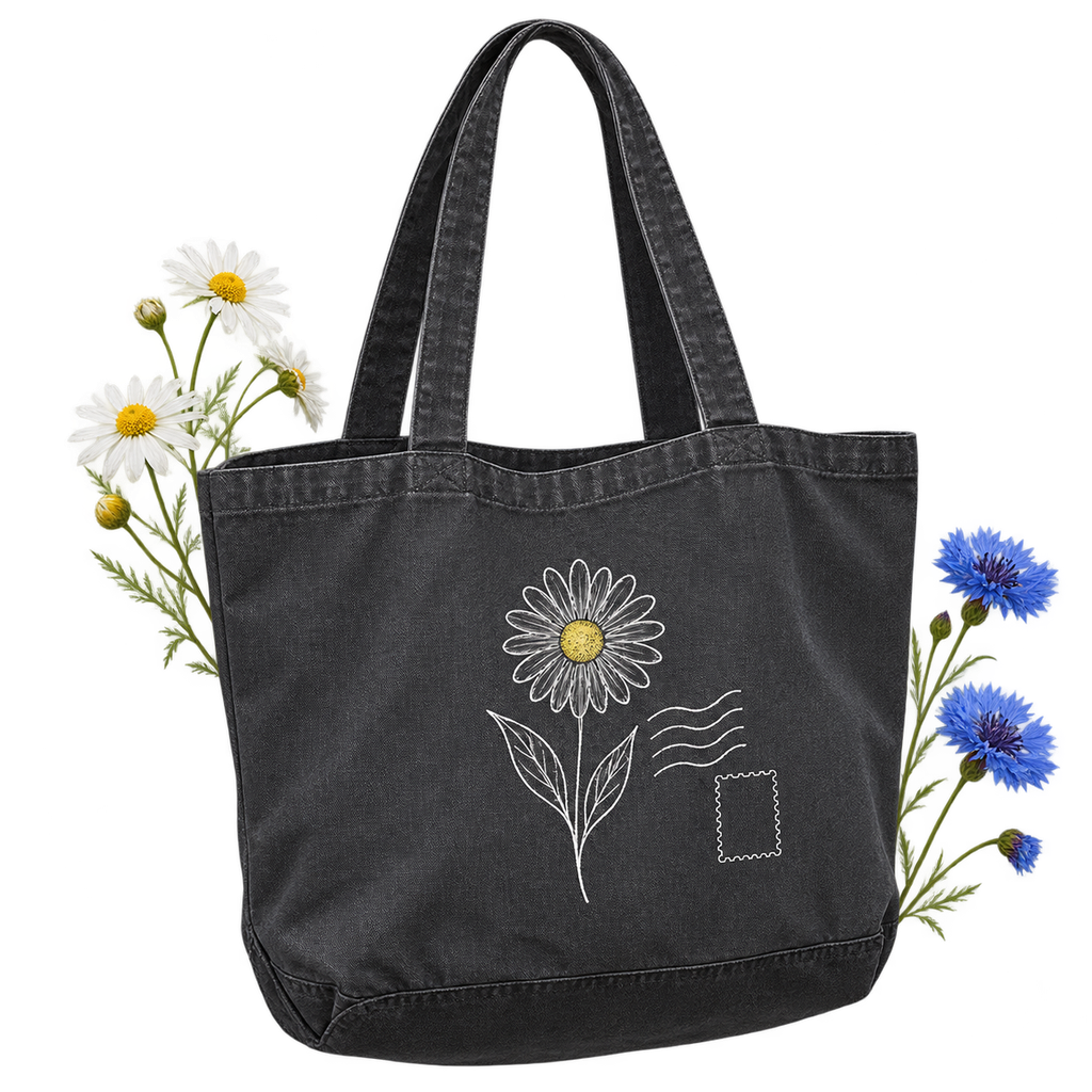 Westford Mill W345 Garment Dyed Shopper — 100% recycled cotton, 29-litre capacity