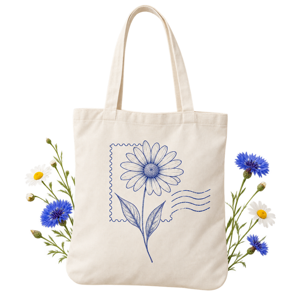 Westford Mill W821 EarthAware® Organic Spring Tote — organic brushed cotton canvas, 10 litres