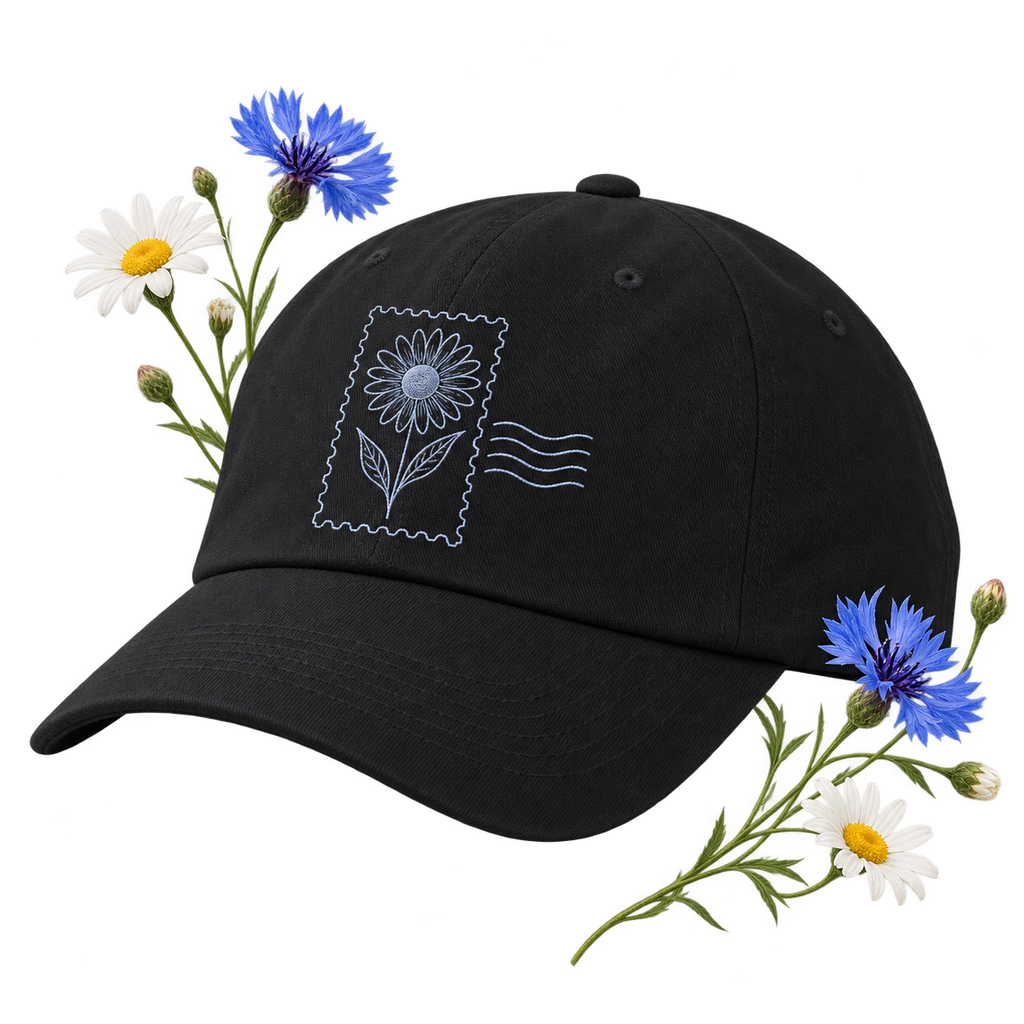 Yupoong 6245CM unstructured dad cap with a curved bill and buckle closure